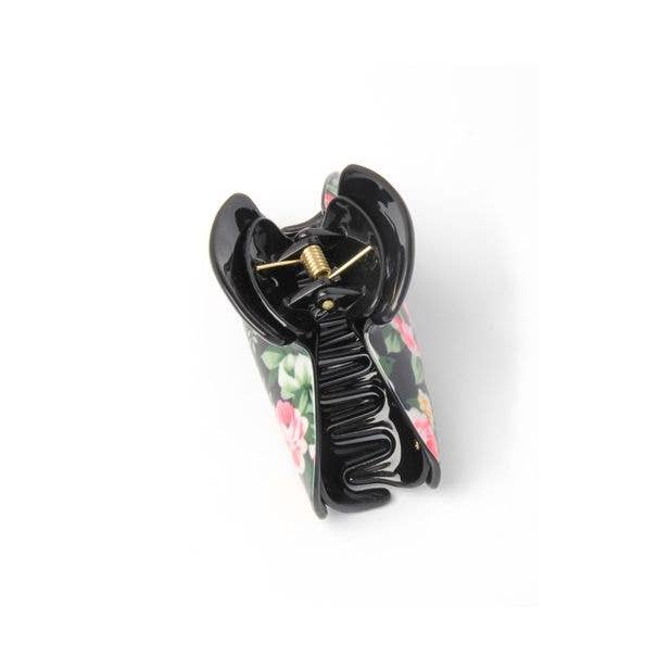 Inca UK - Wholesale Hair Clip - Women's - Floral Print Acrylic Clamp 9cm