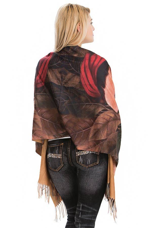 AS SHOWN Frida Kahlo Self Portrait Shawls for wholesale on Faire1