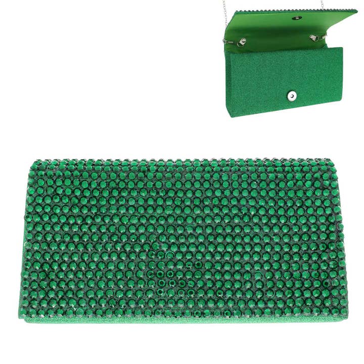 SP Sophia Collection - Wholesale Clutch Bag - Women's - Bling Rhinestone Evening Clutch Purse