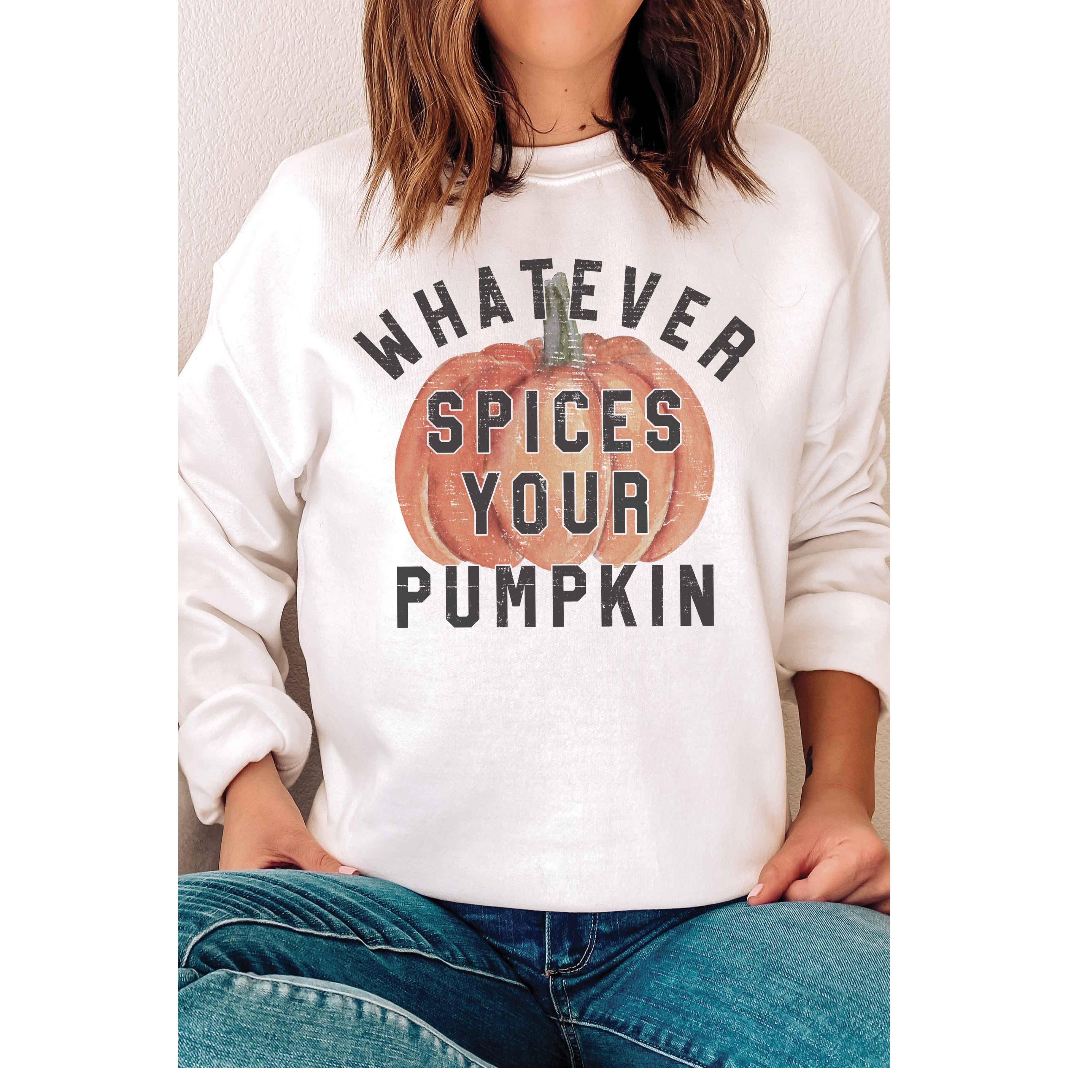 A. BLUSH CO - Wholesale Grafisch sweatshirt - Dames - WAT JE POMPOEN KRUIT Herfst Grafische Sweater1