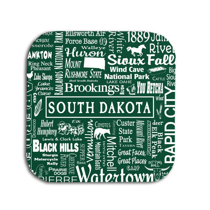 South Dakota Destination Coaster - Where Life Takes You for wholesale by The Buffalo Works