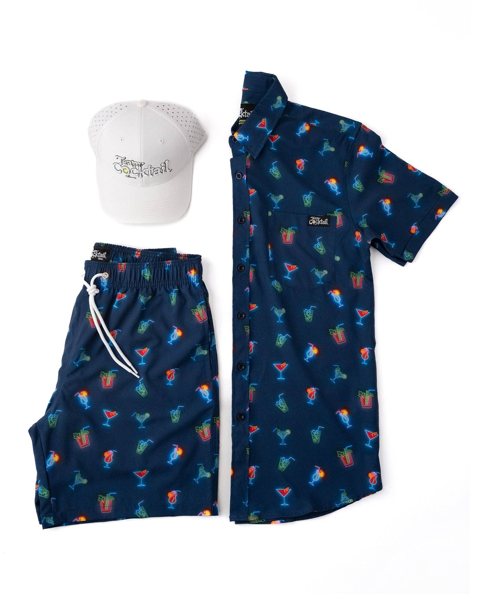 Team Cocktail - Wholesale Button Down Shirt - Unisex - Neon Cocktails Unisex Button Up Shirt7