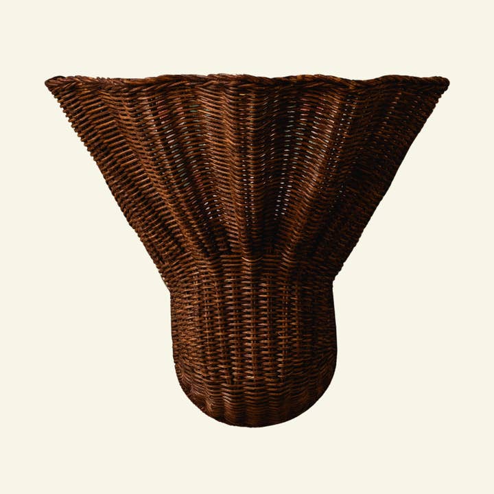 Luna Wall Light Shade, Large Teak for wholesale by Hastshilp