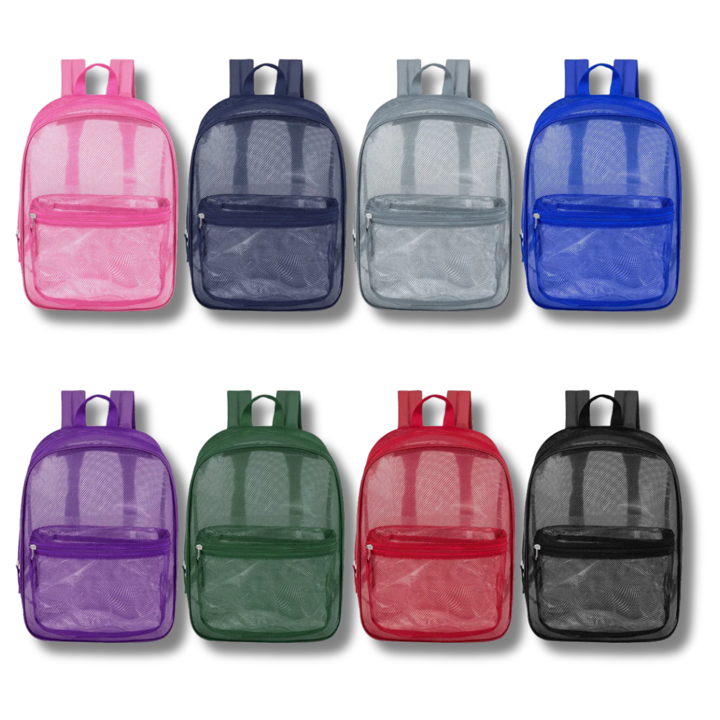 JSBlueRidge Toys - Wholesale Backpack - Kids - 17'' Rainbow Mesh Back To School Backpacks For Kids0