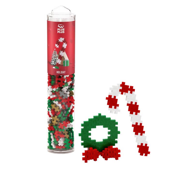 Tube 240 pc - Holiday Mix for wholesale by Plus-Plus USA