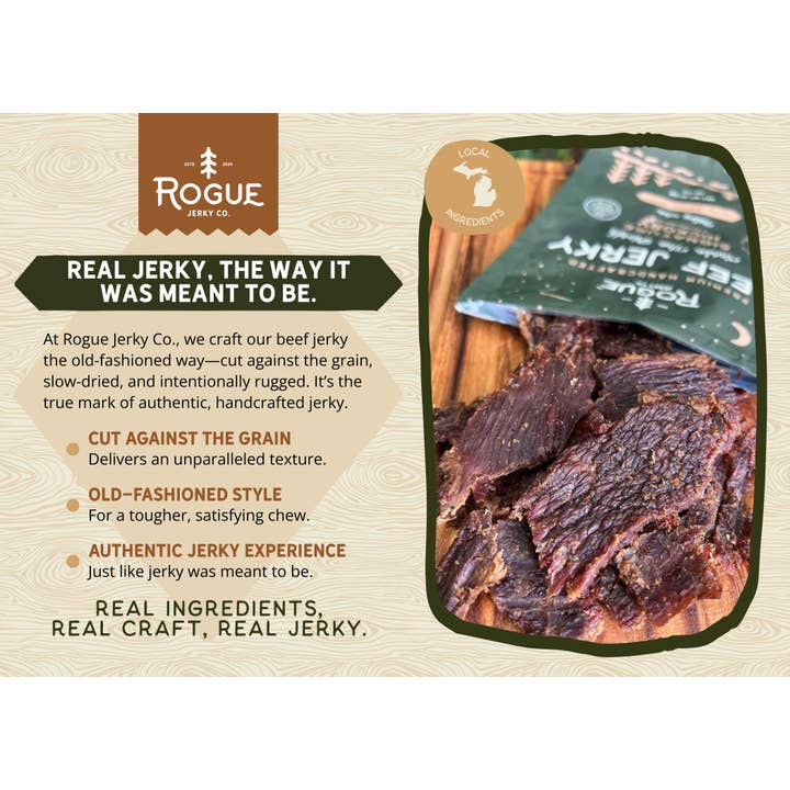 Rogue Jerky Co. - Wholesale Jerky - Beef Jerky Snack Floor Display + 96 Bags (4 Flavors)7