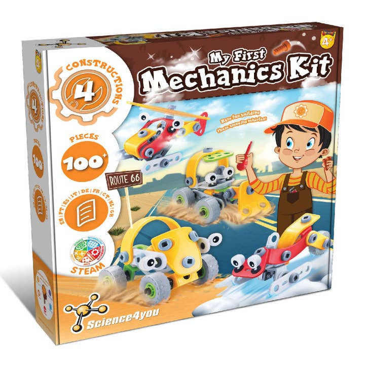 Science4you - Wholesale Building Set - Kids - My First Mechanics Kit - Construction Toy (9 Languages)