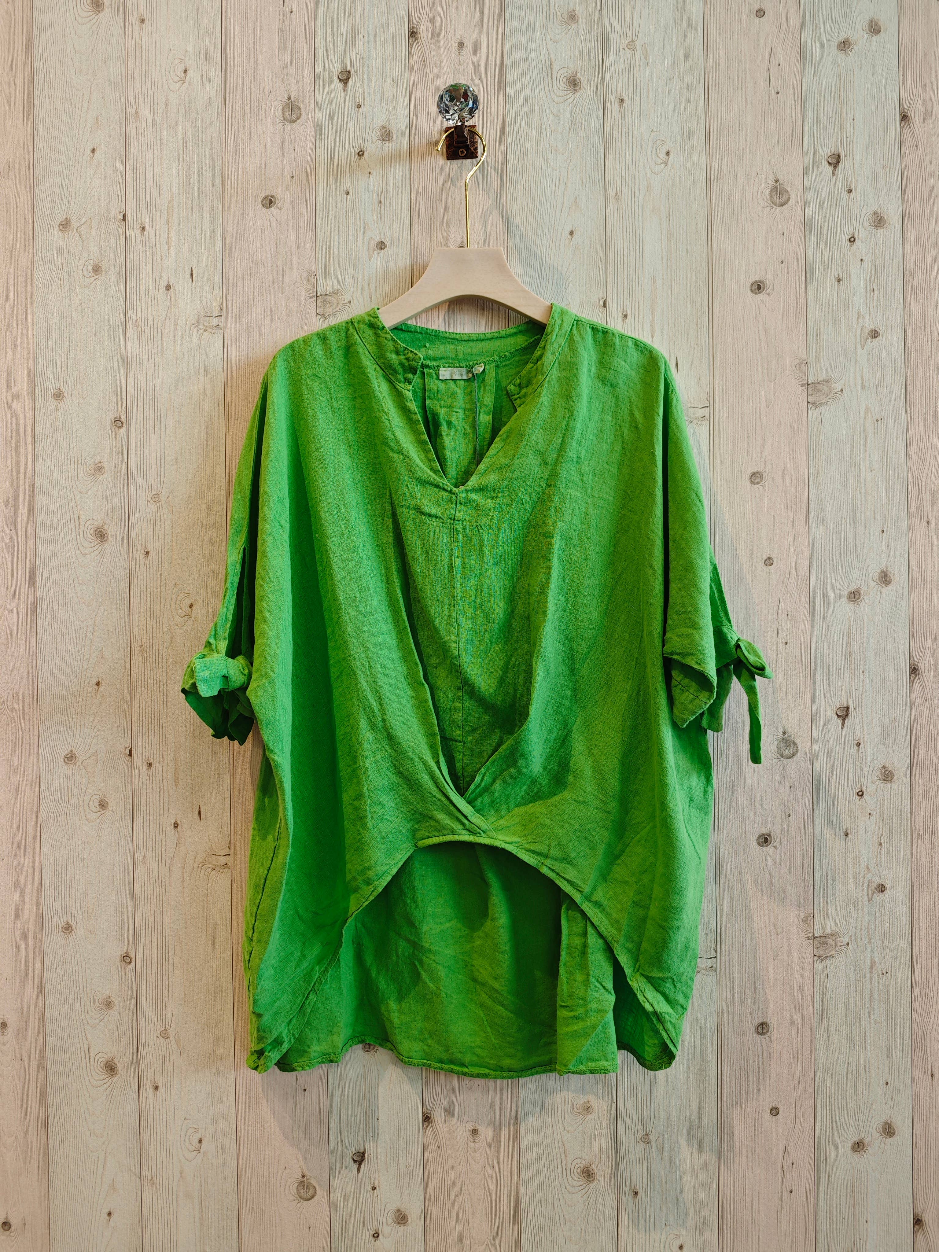 Linen & More - Wholesale Blouse - Women's - REF 994 100% LINEN BLOUSE WITH TWO SIDES13