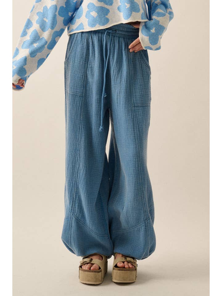 Promesa USA - Wholesale Pants - Women's - Mineral Washed Crinkle Cotton Parachute Pants22