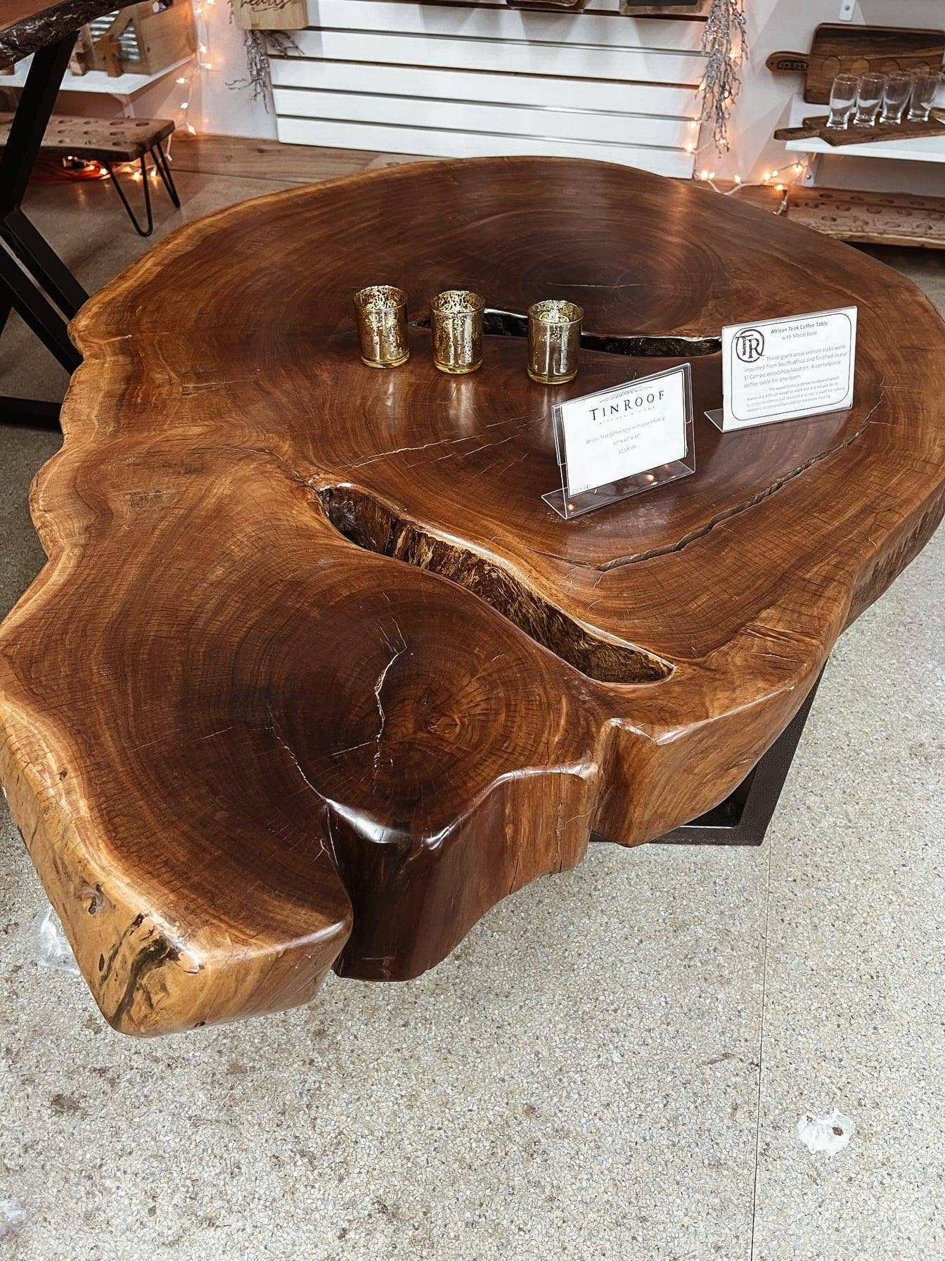 Tin Roof Kitchen & Home - Wholesale Coffee Table - African Teak Coffee Table