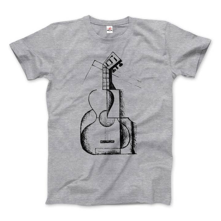 Juan Gris The Guitar 1912 Artwork T-Shirt for wholesale by Art-O-Rama Shop