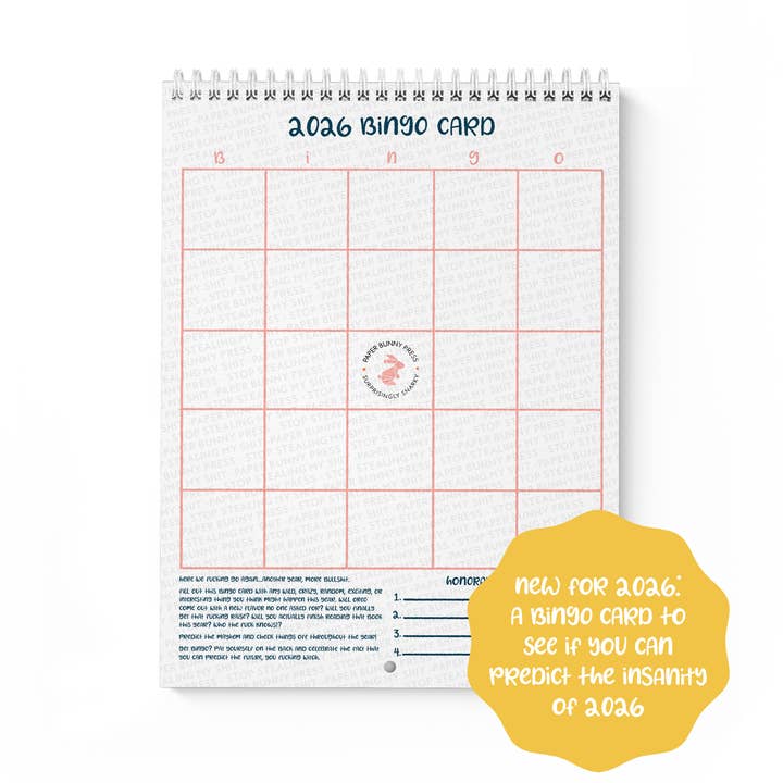 Paper Bunny Press – Engroshandel Kalender – 2026 Kalender - Her Går Vi Fandeme Igen (Den Originale)8