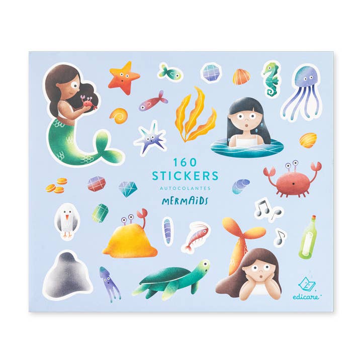 MERMAIDS - 160 STICKERS for wholesale by Edicare Editora, Lda.