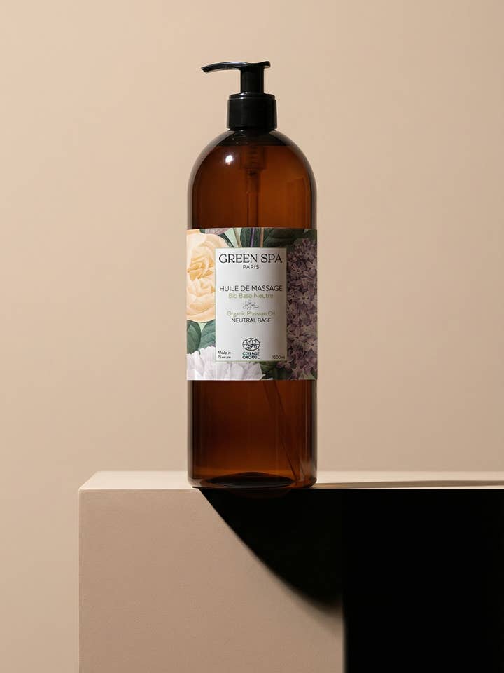 Huile de Massage Bio Base Neutre* pour la vente par Green Spa