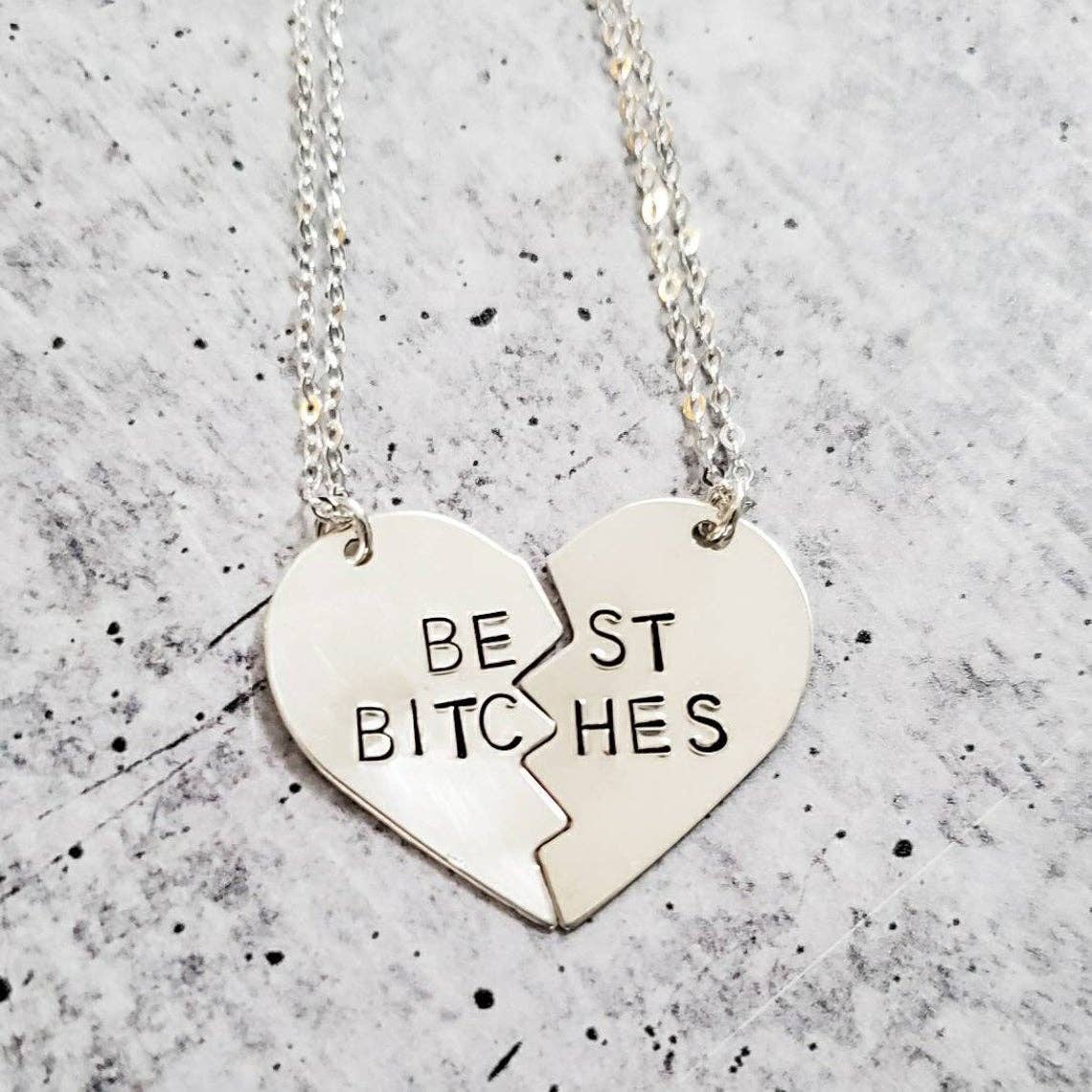 Salt and Sparkle - Wholesale Pendant/Charm Necklace - Broken Hearts Friendship Necklace12