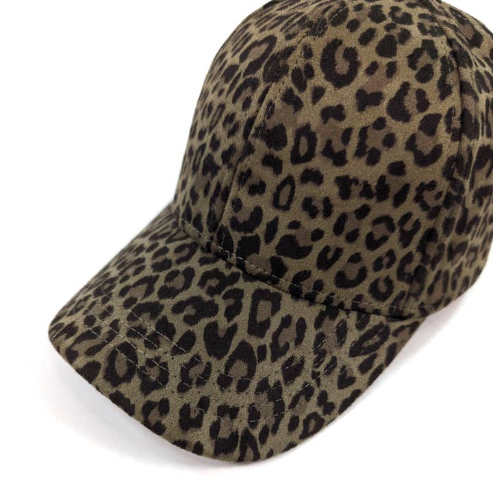 Black Ginger – wholesale Baseball cap – Women's – Velvet Feel Cap - Natural Green Print1
