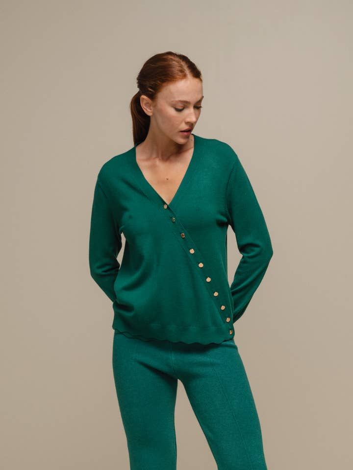 SMF - Wholesale Knit Sweater - Women's - 249186 - CACHE COEUR 50%VI 28%NY 22%PE21