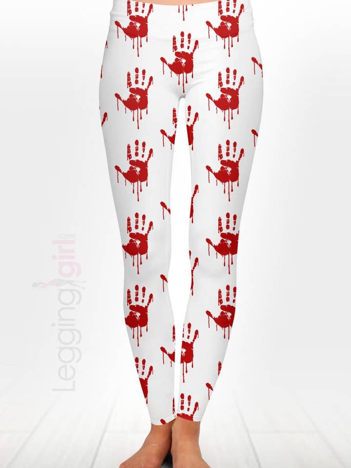 Bloody Wide Band - Legging athlétique et de détente pour femmes pour la vente par LeggingGirl.com