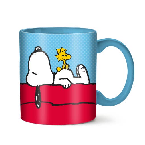 Silver Buffalo - Wholesale Coffee Mug - Peanuts Snoopy Woodstock House 20oz Ceramic Mug