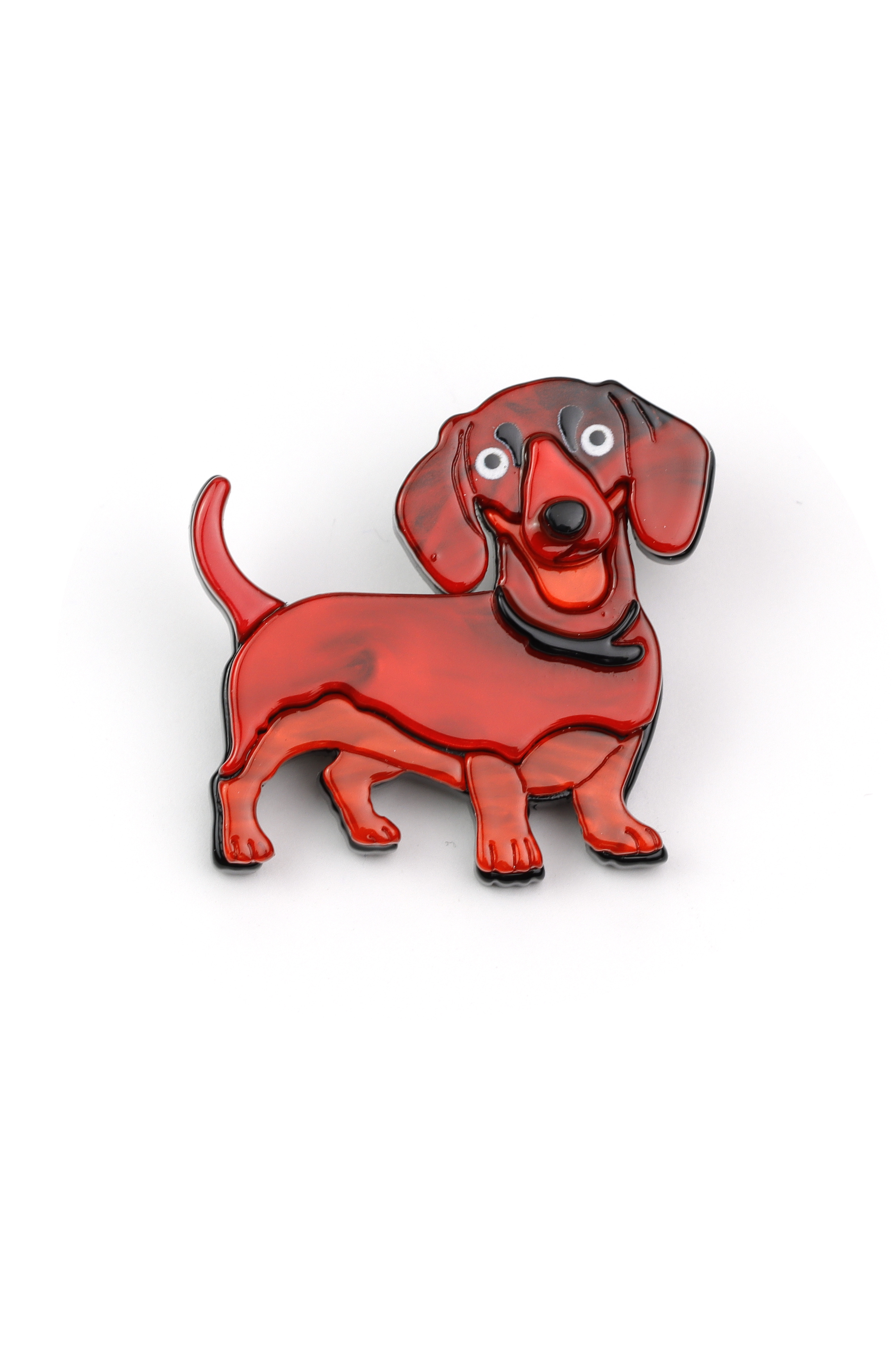 Domoflor s.l - Wholesale Brooch - 🌭 Happy Sausage Dog Skewer0