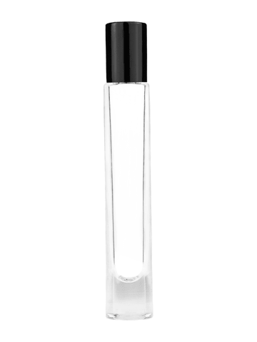 Best Bottles - Vente Supports pour huile essentielle - Grande bouteille en verre cylindrique transparent avec bille roulante en métal-9 ml1