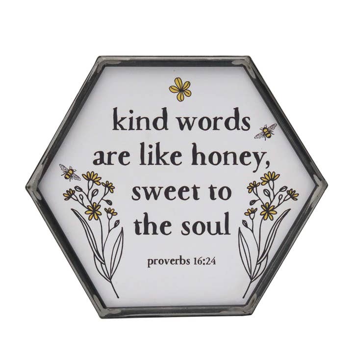 Paris Loft Inc - Vendita all'ingrosso Cartelli - Arte da parete esagonale con cornice in metallo zincato1