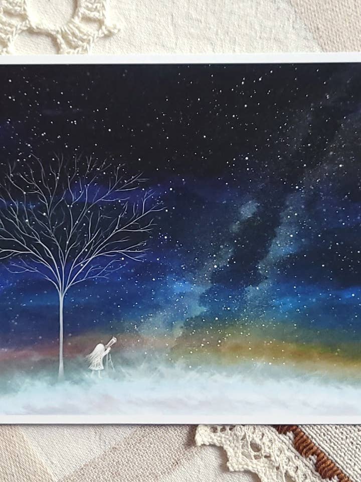 Star Shower Print for wholesale by Ting Draws