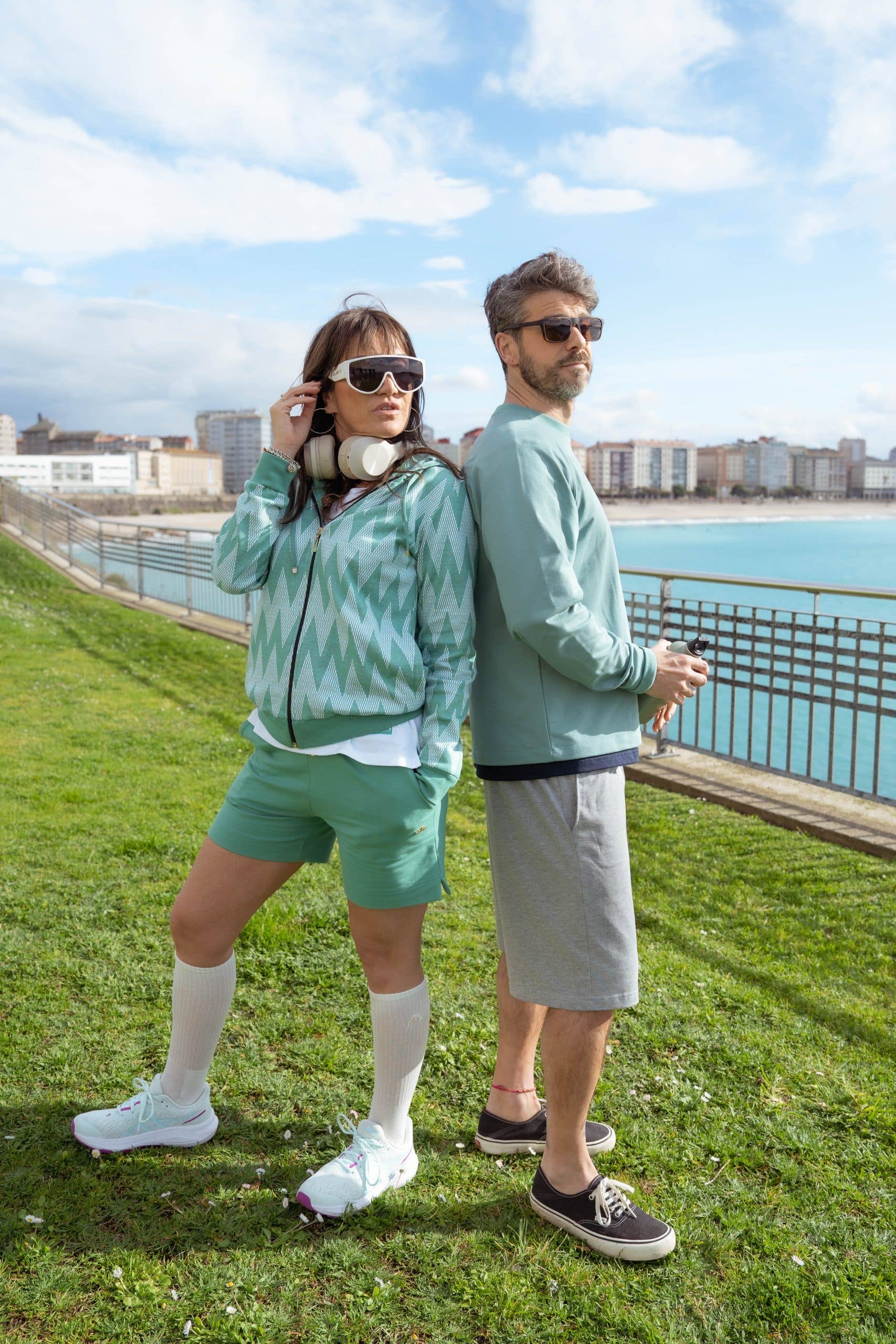 Grey Men's Cotton Bermuda Shorts With Pockets for wholesale on Faire1