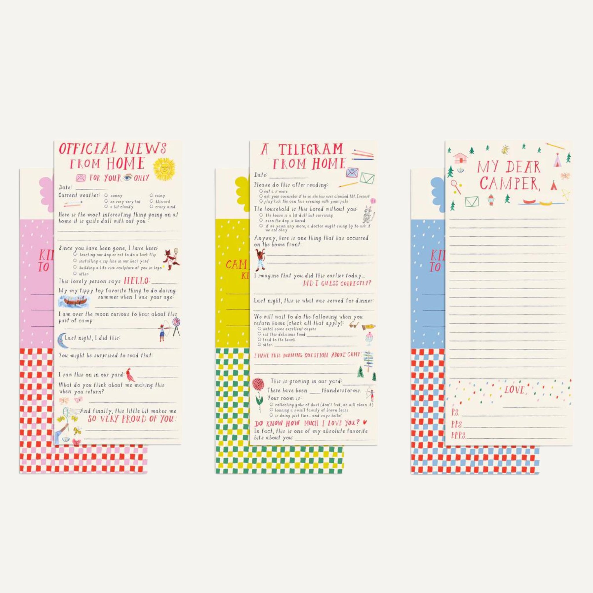 Mr. Boddington's Studio - Wholesale Stationery/Notecard Set - Letters from Home Set1