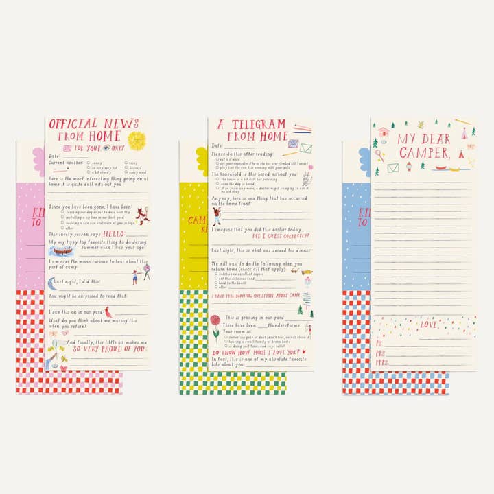 Mr. Boddington's Studio - Wholesale Stationery/Notecard Set - Letters from Home Set1