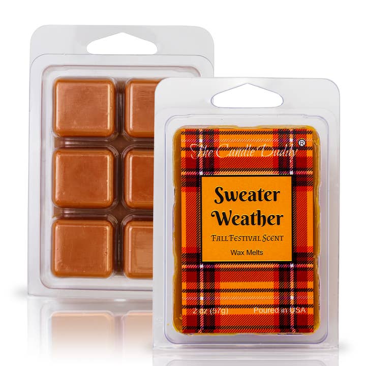 SWEATER WEATHER - FALL FESTIVAL SCENTED WAX MELT 2 0Z for wholesale by The Candle Daddy