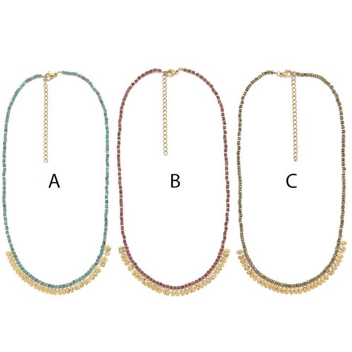 LIZOU - Venta al por mayor Collares de cadenas y eslabones - Collar Mini Línea de Oro - N2-26511