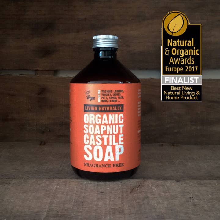 Living Naturally – Engroshandel Flydende vaskemiddel – Økologisk Sæbemøtrik Castilla Sæbe 500ml