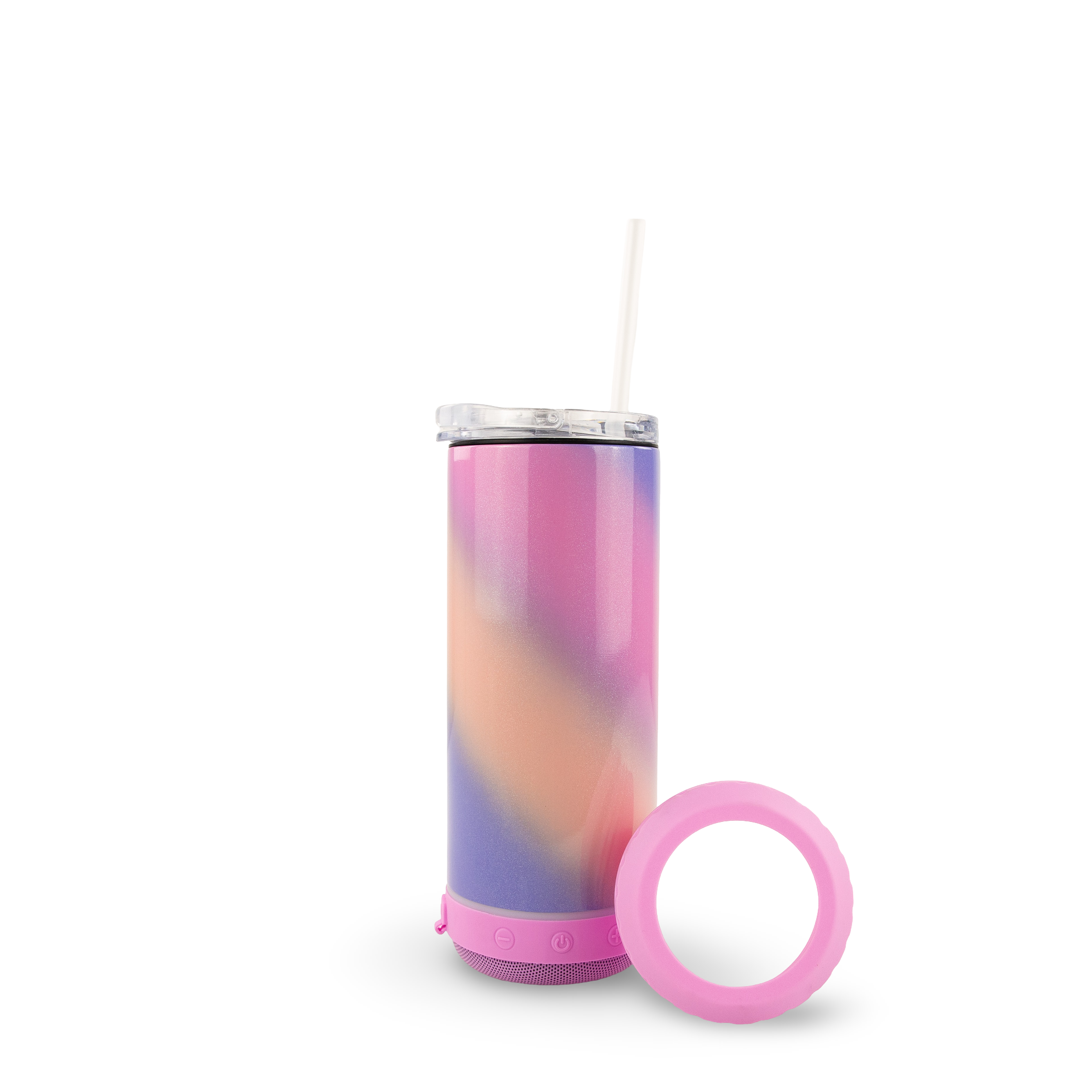 Hogg Outfitters - Wholesale Drink Huggers & Koozies - SUBLIMATION 4 in 1 CAN COOLER SPEAKER TUMBLER - Unicorn6