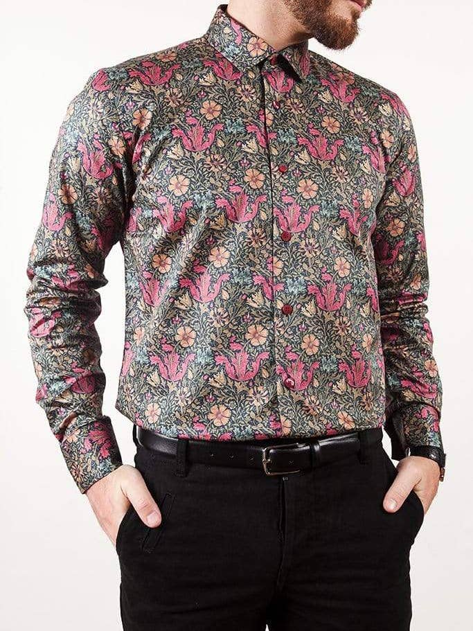 CAMISA DE ALGODÃO STRETCH NA GOLA por atacado de Aayat Menswear