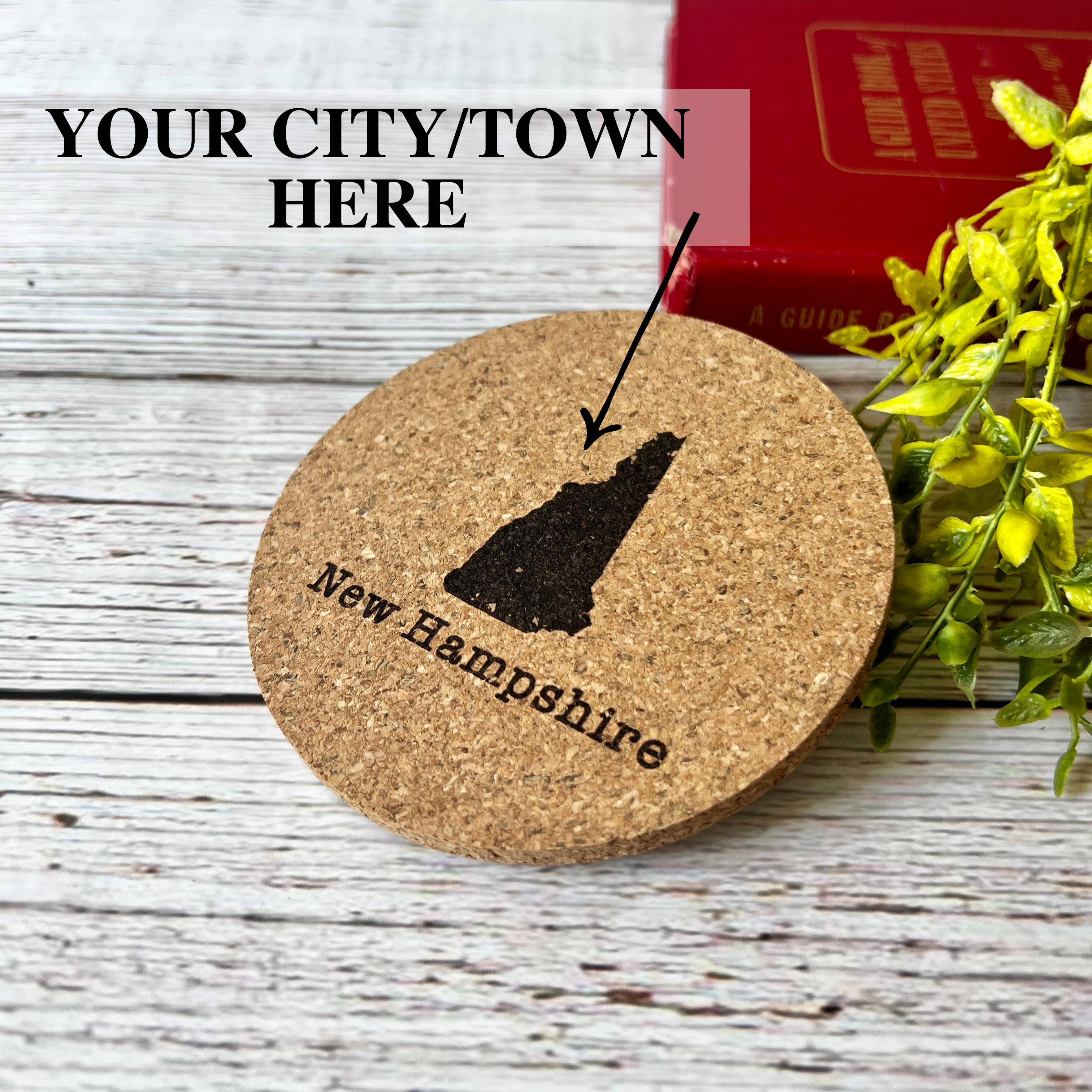 My Country Story – wholesale Coasters – Custom Home State or City Cork Coaster