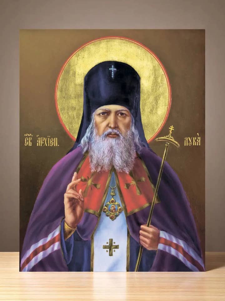 Saint Luke of Crimea Icon Orthodox Bishop Surgeon Voyno-Yasenetsky Religious Icon of Healing and Faith for wholesale by Iconsofsaints