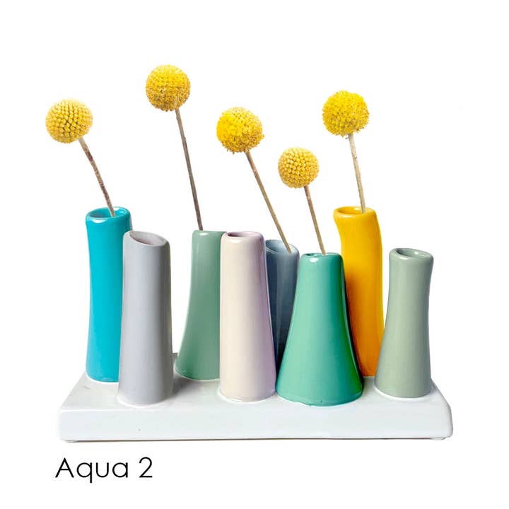 Chive - Wholesale Vase - Pooley Colorful Bud Vase For Flower Arranging Rectangular61