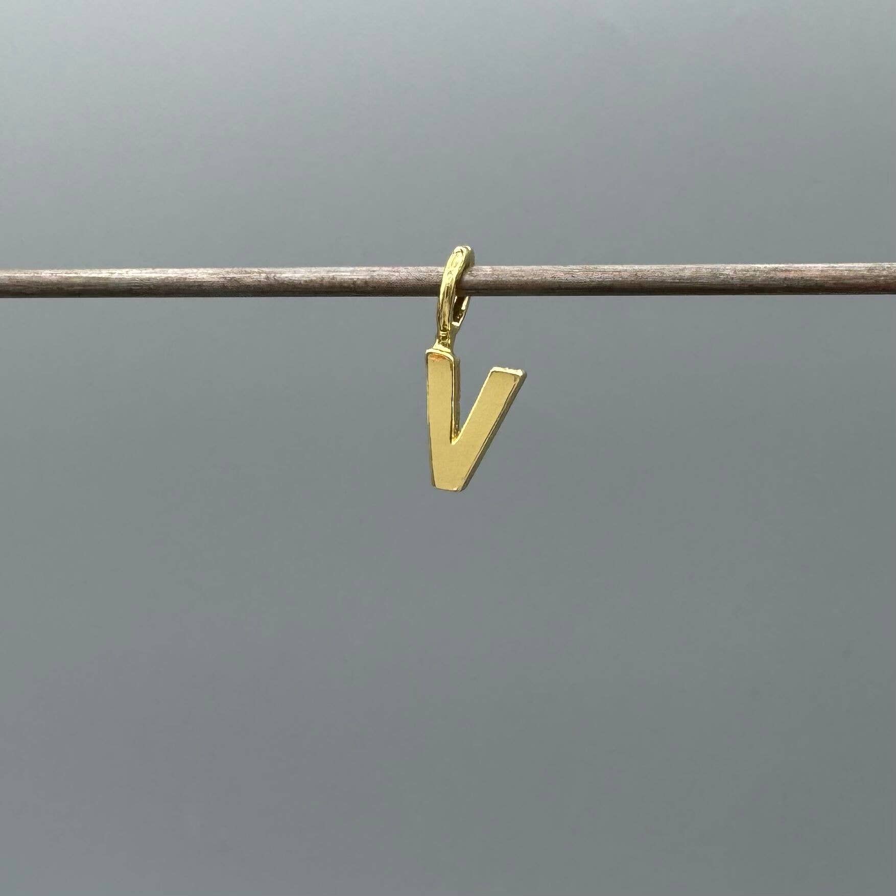 Something Silver - Wholesale Individual Charm/Pendant - Perfect Little Block Letter Initial Charm21