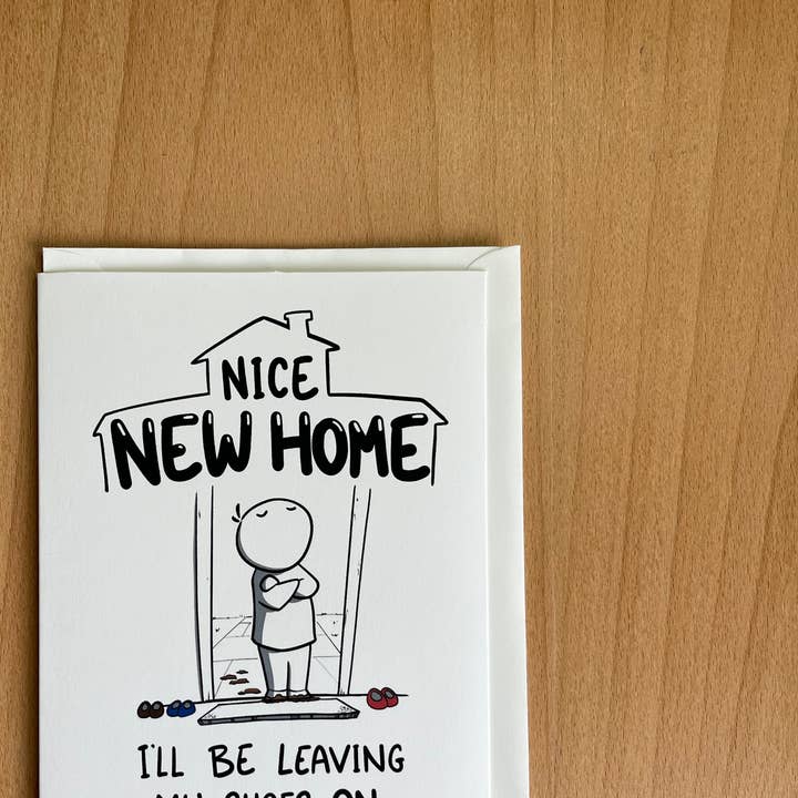 Bella carta per la nuova casa (Lascerò i miei spettacoli accesi) per la vendita all'ingrosso da parte di Rob Stears Illustration