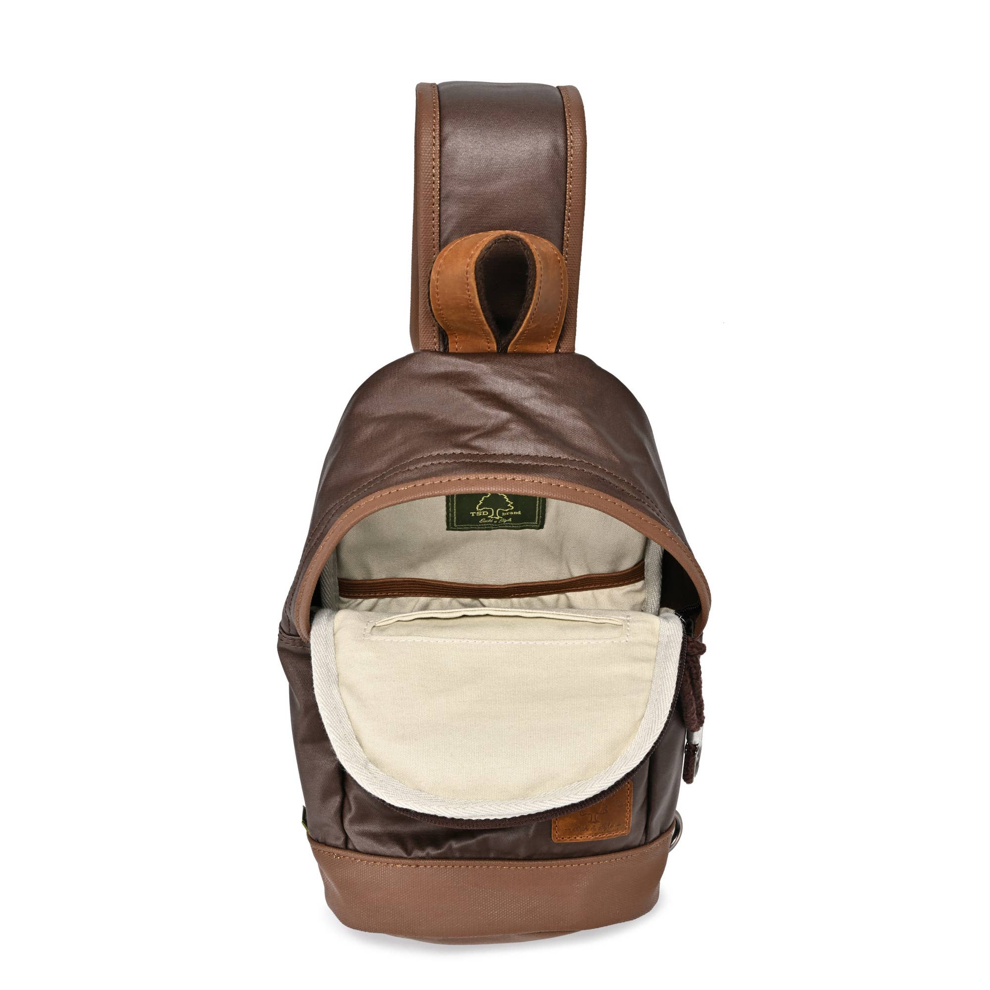 TSD Brand – Engroshandel Crossbodytaske - Dame – Urban Light Coated lærred slynge taske60