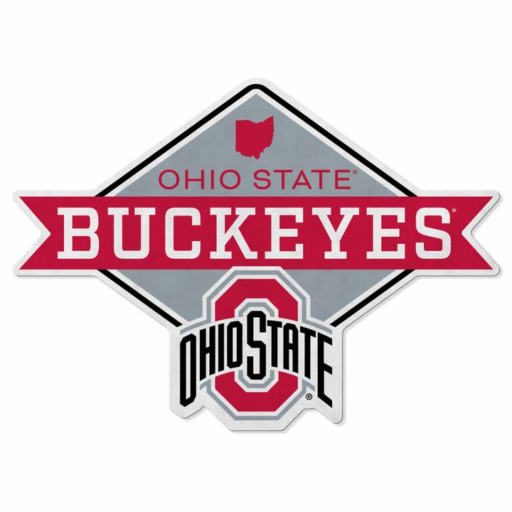 Ohio State Diamond Shape Cut Pennant for wholesale by Rico Industries