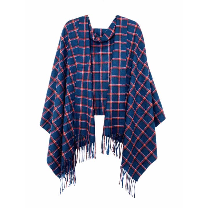 JC Sunny Fashion - Wholesale Wrap - Women's - 6 Colors--Softer Than Cashmere Plaid Blanket Wrap2