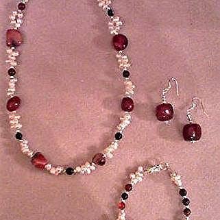 Alluring Agate Necklace Set for wholesale by Amy's Handmade Gifts