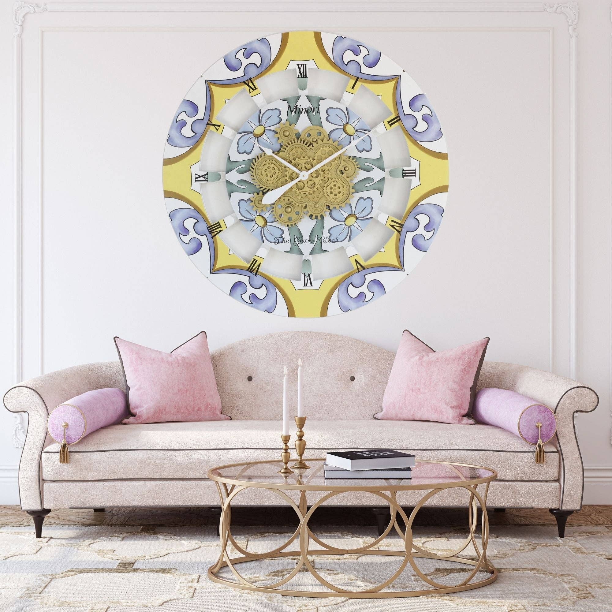 The Gears Clock - Wholesale Wall Clock - ITALY LINE WALL CLOCK 36 INCH ROUND MINORI9