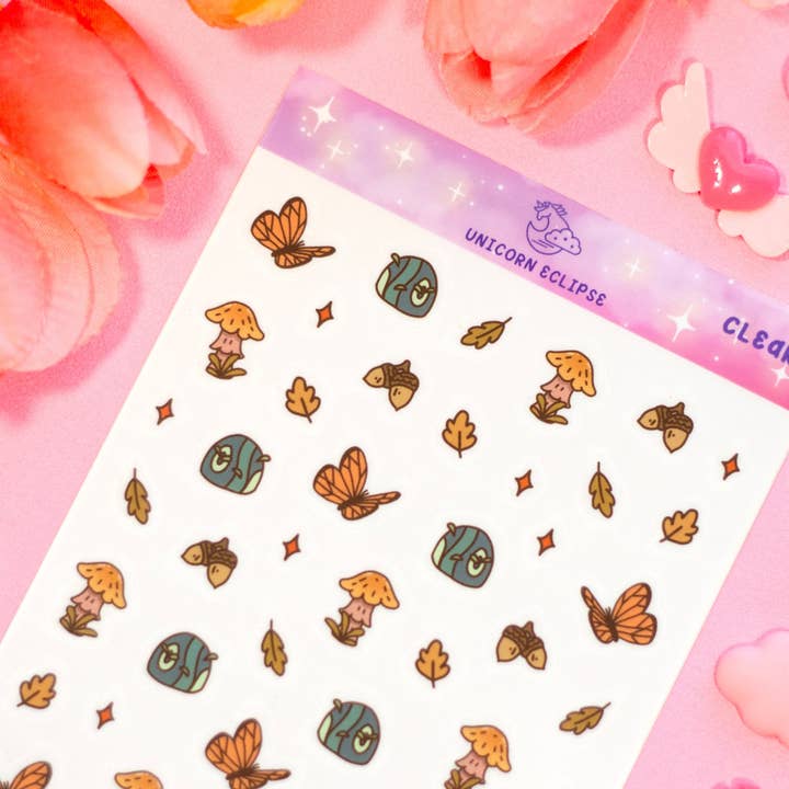 Unicorn Eclipse - Wholesale Sticker - Forest Finds Clear Deco Sticker Sheet1