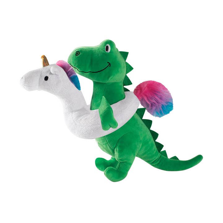 PetShop by Fringe Studio Summa Time Rex Plush Dog Toy for wholesale by Pet Palette Distribution