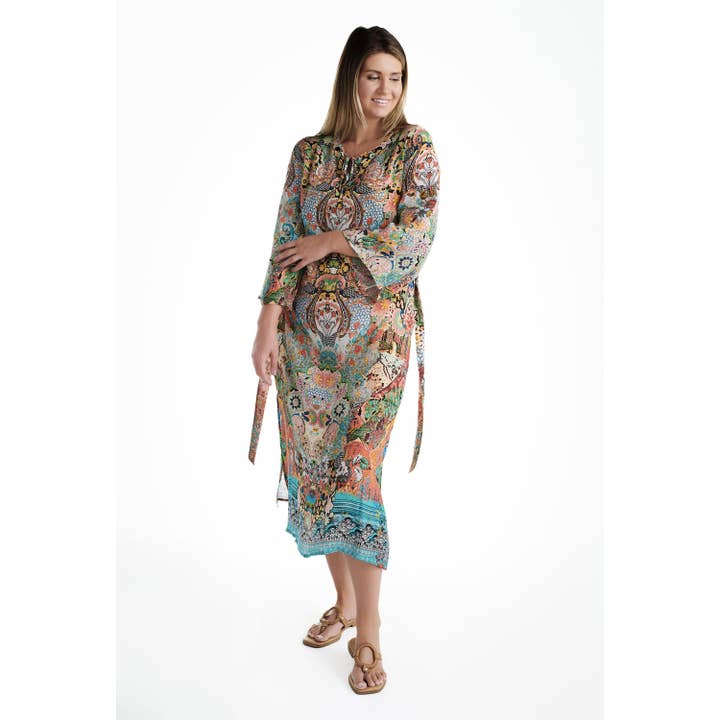Jayshree Dalal - Wholesale Dress - Women's - Corfu Dress In Coral