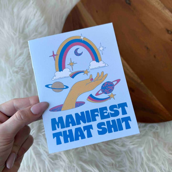 Big Moods - Wholesale Encouragement Card - "Manifest That Sh*t" Greeting Card2