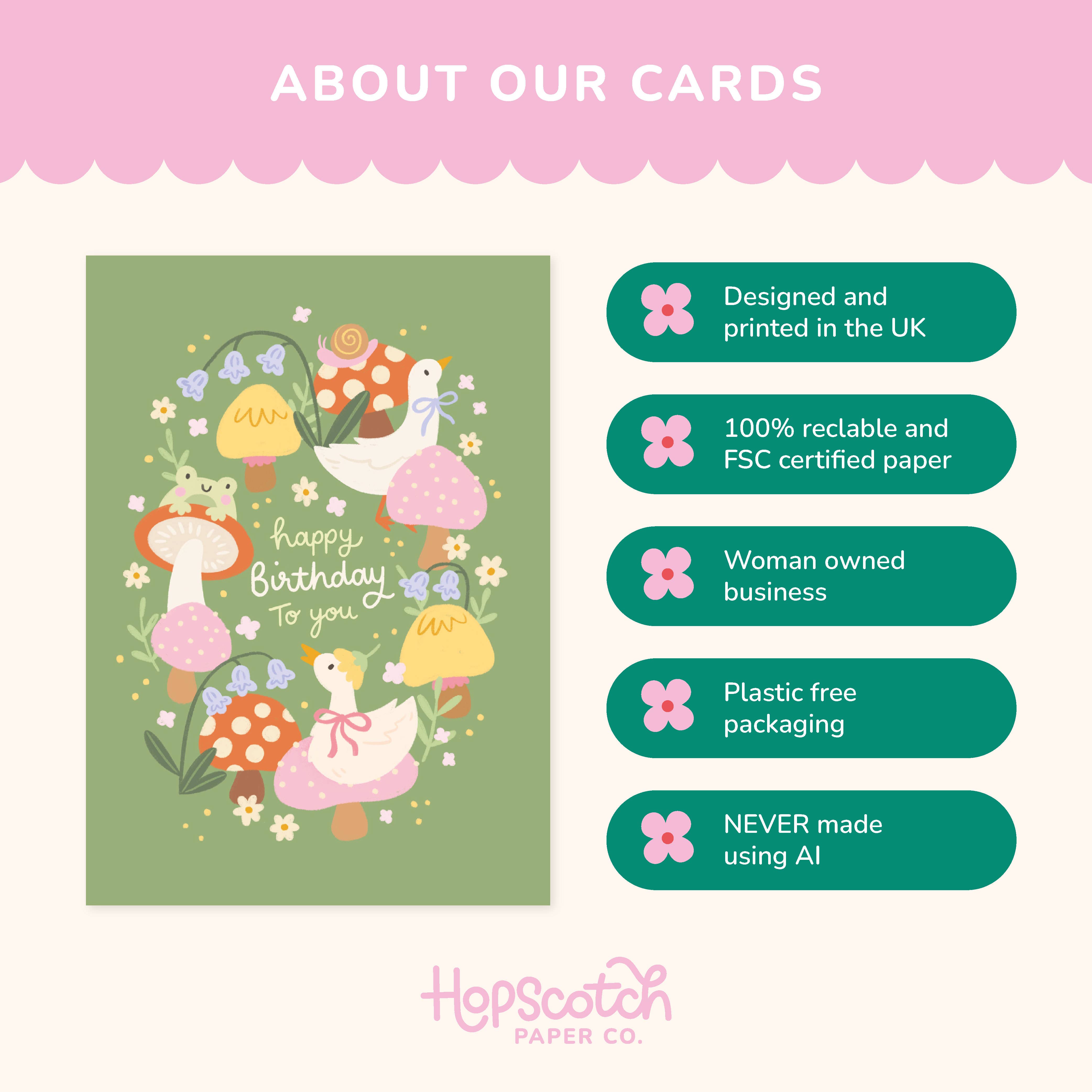 Hopscotch Paper Co. – wholesale Birthday card – Wildlife Animals Birthday Card - Children's Birthday Card1